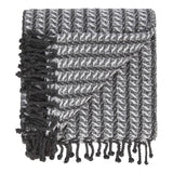 Bomullspledd med frynser i 100% bomull 135 x 200 cm. fra Rugs’N’More