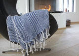 Bomullspledd i 100% bomull 135 x 200 cm. fra Rugs’N’More