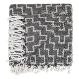 Bomullspledd med frynser i 100% bomull 135 x 200 cm. fra Rugs’N’More