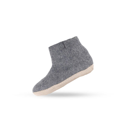 Ullstøvel (100 % ren ull) – Modell Denim m/såle i skinn