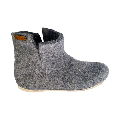 Ullstøvel (100 % ren ull) – Modell Denim m/såle i skinn