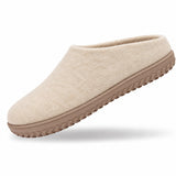 Ulltøffel (100 % ren ull) – Modell Beige m/Gummisåle